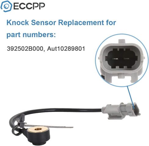 ECCPP Knock Detonation Sensor with Harness compatible with 2012 2013 2014 2015 for Kia Rio 2012-2014 for Hyundai Accent 392502B000 in Saudi Arabia