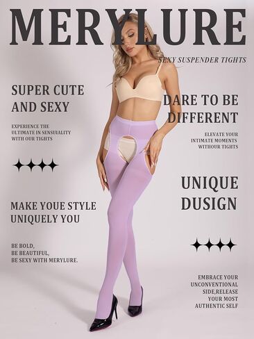 2 Pack Suspender Tights for Women Semi Opaque Garter Belt Control Top Pantyhose Thigh High Stockings in Kuwait