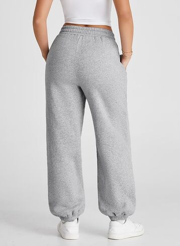 Herseas Women's V Crossover Waist Sweatpants Baggy Y2K Jogger Pants Wide Leg Fleeced Lounge Pants in Saudi Arabia