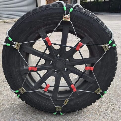 TireChain.com 235/65-18، 245/50-20، 245/55-19، 245/60-18، 245/65-17، 245/70-16، 275/40-20 مجموعة من سلاسل إطارات الكابلات القطرية 2 in Saudi Arabia