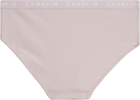 سراويل داخلية هيبستر للفتيات من Danskin - عبوة من 5 سراويل داخلية قطنية ناعمة قابلة للتمدد - ملابس داخلية بدون خياطة بدون علامات للفتيات (4-12) in Kuwait