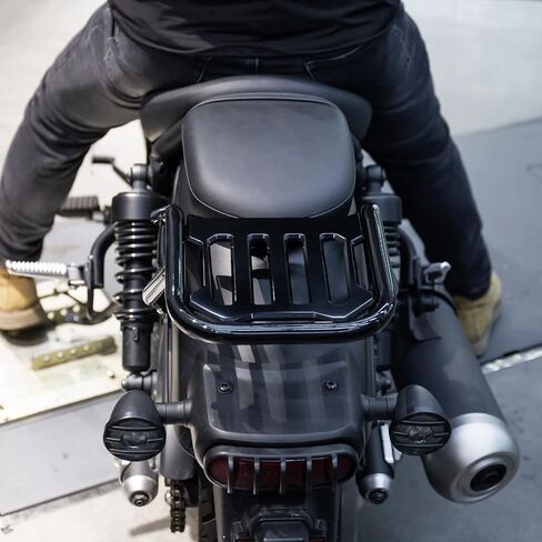 Black Rear Top Case Carrier Luggage Rack Fit for CMX 300 Rebel 300 CMX 500 Rebel 500 2017 2018 2019 2020 2021 2022 2023 2024 in Kuwait