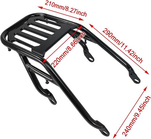 Black Rear Top Case Carrier Luggage Rack Fit for CMX 300 Rebel 300 CMX 500 Rebel 500 2017 2018 2019 2020 2021 2022 2023 2024 in Kuwait