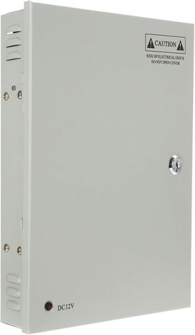 18 Channel Port 12V DC 20 Amp Amper with Glass Tube Fuse Distributed Power Supply Box for CCTV DVR Security System and Camera or Cameras in Kuwait