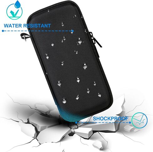 حقيبة حمل BOVKE لجهاز Garmin GPSMAP 64sx/66i/67/67i/66sr/66s/65s/78sc، Garmin inReach Explorer+ جهاز GPS محمول للمشي لمسافات طويلة وجهاز اتصال عبر الأقمار الصناعية، حقيبة شبكية تناسب كابل USB وملحقاته، أسود in Kuwait