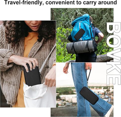 حقيبة حمل BOVKE لجهاز Garmin GPSMAP 64sx/66i/67/67i/66sr/66s/65s/78sc، Garmin inReach Explorer+ جهاز GPS محمول للمشي لمسافات طويلة وجهاز اتصال عبر الأقمار الصناعية، حقيبة شبكية تناسب كابل USB وملحقاته، أسود in Kuwait