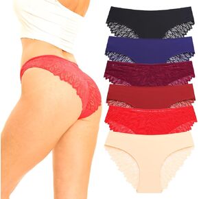 PUBMIND Women Lace Underwear Breathe Seamless Panties Well Stretch Ladies Undergarments