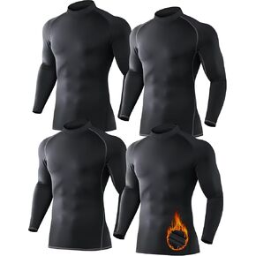 مجموعة من 5 أو 4 قمصان رجالية ذات رقبة سلحفاة حرارية وقمصان مضغوطة وأكمام طويلة in Kuwait