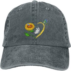 Baseball Cowboy Cap Sunflower Adjustable Adult Vintage Cotton Hats for Women Men Outdoor Sport Denim Sun Hat
