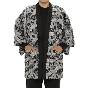 النمط الياباني Hanten غسيل يدوي ذو وجهين لا يمثل مشكلة، مقاس واحد يناسب الجميع من البوليستر للرجال in Kuwait