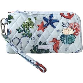 Vera Bradley Women's Cotton Accordion Wristlet with RFID Protection