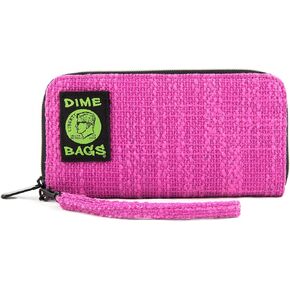 Dime Bags Wristlet Wallet - RFID-Blocking Carrying Case with Secure Zipper and Wristlet Loop (Black)