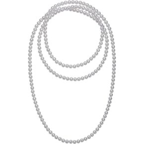 Long Pearl Necklace 1920s Accessories for Women 63''