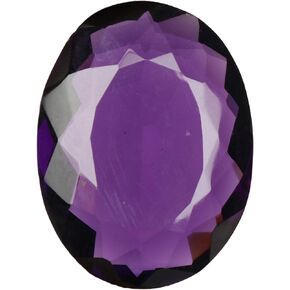REAL-GEMS Violet Amethyst 52.75 Ct Oval Shaped Healing Crystal