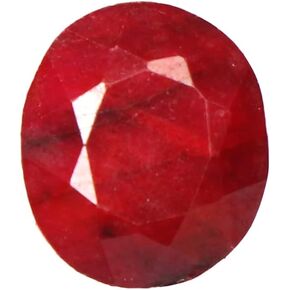 AAA+ Mozambique Blood Red Ruby Gemstone Beads Oval Cut 9.30 ct Facted for Gift