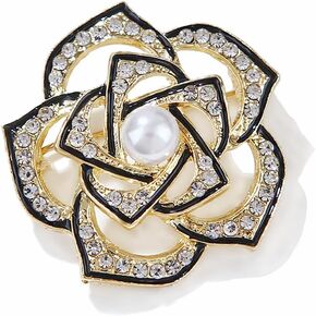 Kaichen Camellia Flower Brooch, Jewelry Gift for Women, Girls, Ladies, Exquisite Packaging