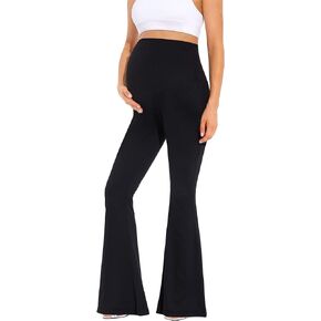 سراويل الأمومة المضيئة فوق البطن/بنطال ضيق Palazzo Bell السفلي لليوجا in Kuwait