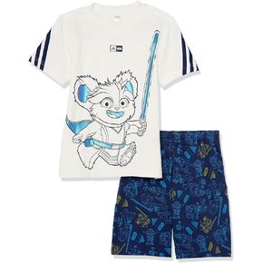 adidas boys X Star Wars Young Jedi T-shirt SetSweatpants