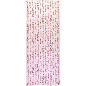 Valentine’s Love Words Printed Scarf (28"x70")