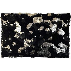 JNB Flat Sequin Envelope Clutch
