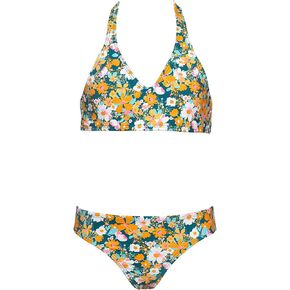 Hobie Girls' Halter Bikini Top and Hipster Bottom Swimsuit Set