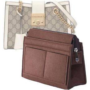 Lckaey Felt Purse Organizer Insert For Padlock inner bladder bag inner bag storage bag 1031beige20*8 * 11cm