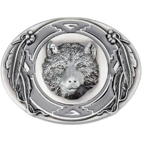 Bear Belt Buckle for Men, Norse Viking Bear Head Belt Buckle, Punk Bear Animal Oval Belt Buckle, Leaf Bear Western Cowboy Belt Buckle, Best Man Belt Buckle, Silver Wedding Belt Buckle Gifts