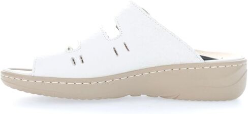 Propet Womens Breezy Walker Slide Athletic Sandals Casual Low Heel 1-2" - White in Saudi Arabia