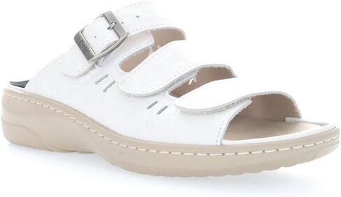 Propet Womens Breezy Walker Slide Athletic Sandals Casual Low Heel 1-2" - White in Saudi Arabia