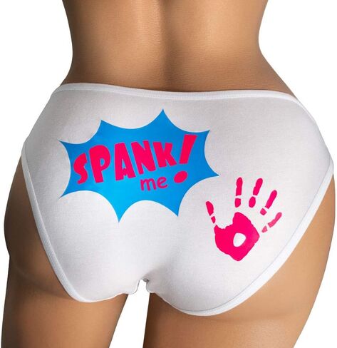 EBSEM SPANK Sexy Hipster Bikini Women's Funny Underwear Panties Briefs Lingerie in Saudi Arabia