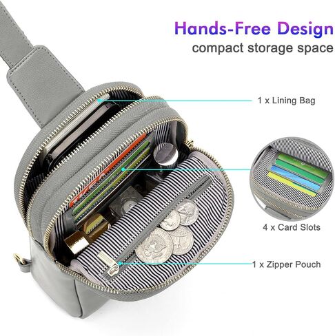 nuoku Backpack Purse for Women, Crossbody Bags for Women, Sling Bag for Women, Small Rfid Wallet, Cell Phone Wallet in Saudi Arabia