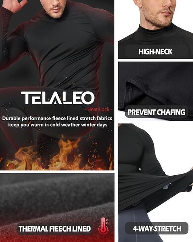 مجموعة من 5 أو 4 قمصان رجالية ذات رقبة سلحفاة حرارية وقمصان مضغوطة وأكمام طويلة in Kuwait