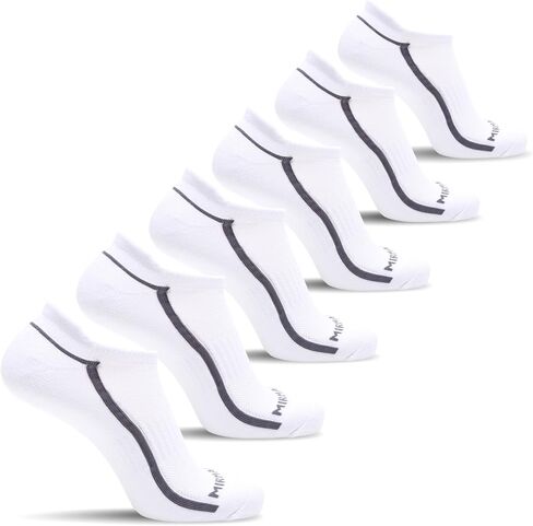 MIRMARU 6 أزواج من الجوارب القطنية المريحة للجري منخفضة القطع وقابلة للتنفس للرجال والنساء in Kuwait
