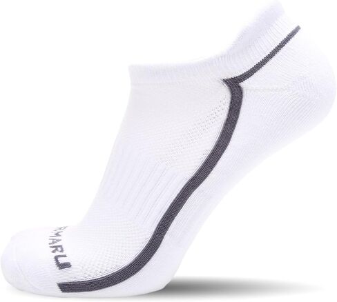 MIRMARU 6 أزواج من الجوارب القطنية المريحة للجري منخفضة القطع وقابلة للتنفس للرجال والنساء in Kuwait