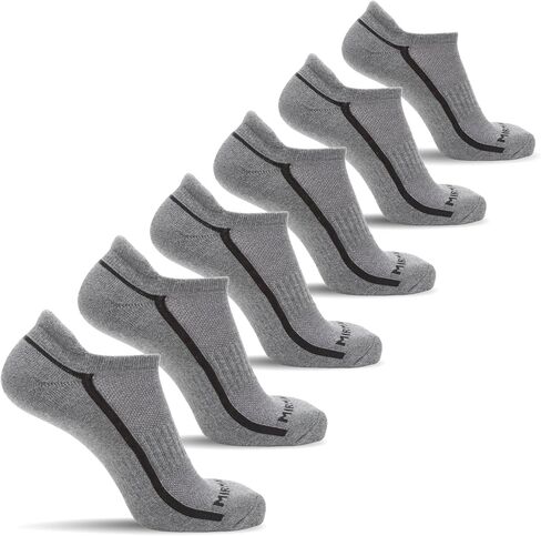 MIRMARU 6 Pairs Running Low Cut Athletic Cushion Tab Breathable Comfortable Cotton Socks for Men and Women in Saudi Arabia