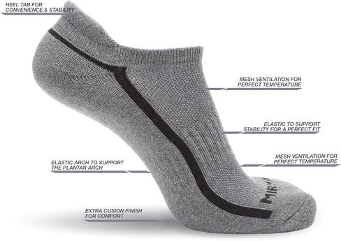 MIRMARU 6 Pairs Running Low Cut Athletic Cushion Tab Breathable Comfortable Cotton Socks for Men and Women in Saudi Arabia