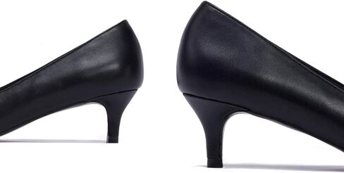 GENSHUO Womens Kitten Heels,Classic 2 Inch Low Heel Pumps Slip On Closed Pointed Toe Pumps Office Work Dress Heeled Pump Shoes in Saudi Arabia