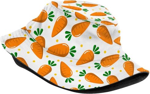 أرنب دلو القبعات مضحك عيد الفصح الأرنب طباعة الصيف قبعة الشمس Packable في الهواء الطلق السفر الشاطئ قبعة صياد in Kuwait