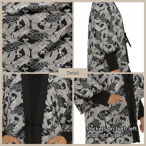 النمط الياباني Hanten غسيل يدوي ذو وجهين لا يمثل مشكلة، مقاس واحد يناسب الجميع من البوليستر للرجال in Kuwait