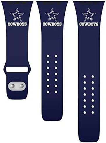 حزمة كومبو من السيليكون من Game Time Dallas Cowboys متوافقة مع Apple Watch وApple AirPods (42/44/45 ملم) in Saudi Arabia