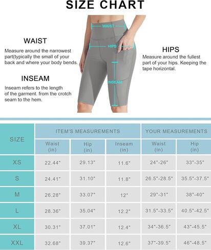Libin Women's 12" High Waisted Long Swim Shorts UPF50+ Board Shorts Tummy Control Quick Dry with Pockets in Saudi Arabia