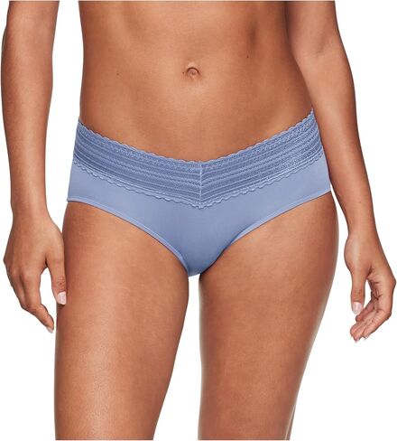 Warner's Women's No Pinching, No Problem Dig-Free Comfort Waist with Lace Microfiber Hipster 5609j in Saudi Arabia