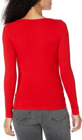 GUESS Women's Long Sleeve Karlee Jewel Button Henley in Saudi Arabia