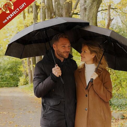 Unbreakable Windproof Travel Umbrella (Compact, Superior & Beautiful), Small Strong but Light Portable and Automatic Folding Rain Umbrella, Durable Premium Grip, Fits Car & Backpack in Saudi Arabia