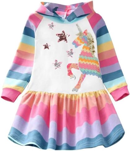 VIKITA Girls Dress & Socks LH7600+F5007 5T in Saudi Arabia