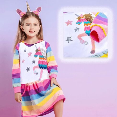 VIKITA Girls Dress & Socks LH7600+F5007 5T in Saudi Arabia