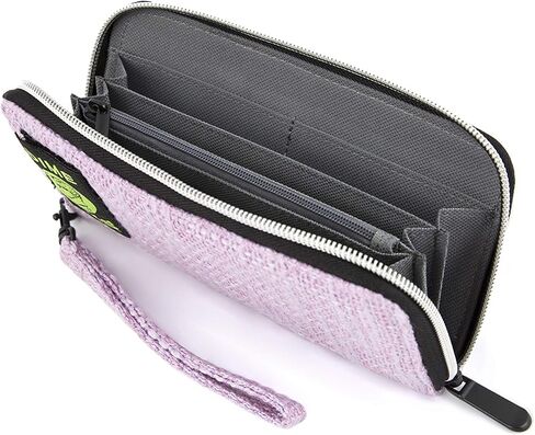 Dime Bags Wristlet Wallet - RFID-Blocking Carrying Case with Secure Zipper and Wristlet Loop (Black) in Saudi Arabia