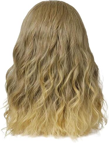 Beard Thor Wig Cosplay Mens Golden Brown Wig Long Curly Wig With Beard Heat Resistant Synthetic Halloween Costume Wig (Golden Brown) in Saudi Arabia