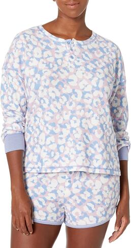 PJ Salvage Women's Loungewear Leopard is My Happy Long Sleeve Top in Saudi Arabia