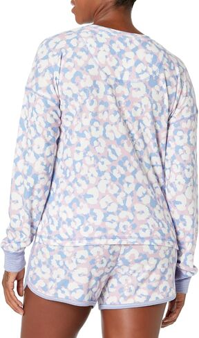 PJ Salvage Women's Loungewear Leopard is My Happy Long Sleeve Top in Saudi Arabia